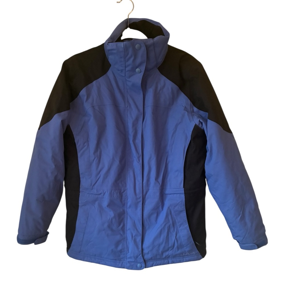 L.L. Bean Rugged Ridge Insulated Parka Jacket - Women’s Medium - Blue/Black - Picture 4 of 5